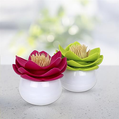 Distributeur de cure-dents rose porte-coton-tige étanche - 5