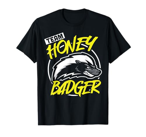 Team Honey Badger Forest Animal Squad Funny Boys Girls Gift T-Shirt
