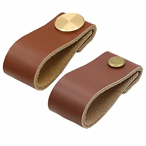 Tiradores de cuero seguros para muebles infantiles y cajones modernos 4