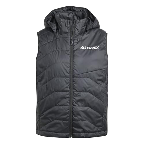 adidas Damen Terrex Multi CLIMAWARM Insulated Hooded Vest, Black, XL