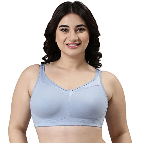 Image of Enamor Full Support Super Lift Women's Cotton Everyday Minimizer Bra - Non Padded, Wirefree, Full Coverage - A112 (Available in Plus Sizes)