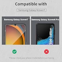 HidWee Kompatibel mit Samsung Galaxy Xcover 7 Pro/Xcover7 Pro/Xcover 7 Schutzfolie für Panzerglas, 2 Stück 9H Härte Schutzglas, Anti-Bläschen Panzer Schutz Glas, HD Klar Displayschutzfolie – Ansicht 3