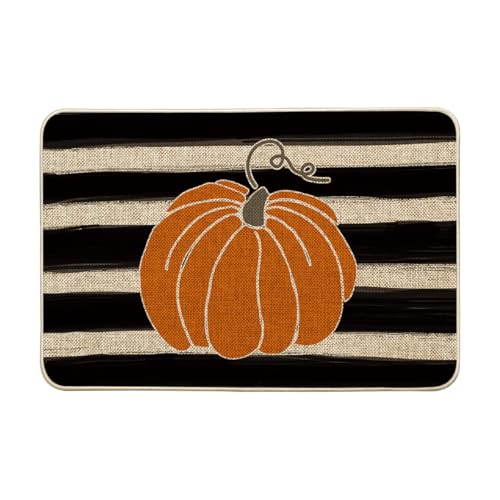 Artoid Watercolor Pumpkin Doormat 24x35 Inch
