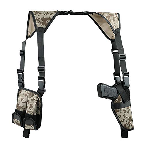 Shoulder Holster Xaegistac Airsoft Holsters General Vertical Gun Holster Adjustable For Most Kinds Of Pistols (Camouflage) #TOP1