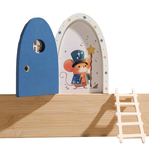 Parete per porta delle fate – Decorazioni per la casa delle fate dei cartoni animati, accento magico sulla mini porta, affascinanti decorazioni per le feste in stile libro di fiabe Incantevoli | Insta