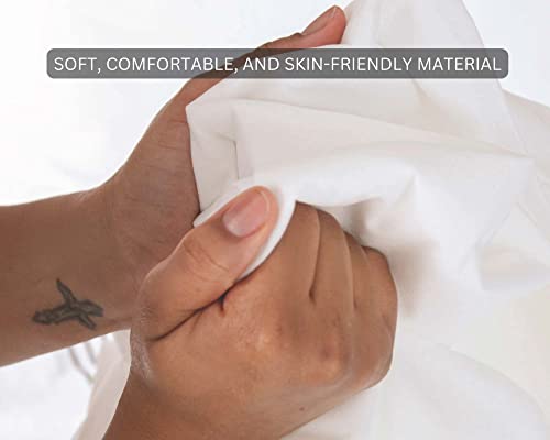 The Perfect Cover Up Disposable Travel Bedding - Portable Disposable Bed Sheets And Pillowcases. Travel Sheets Essential Ideal For Hotel, Cruises, Camping, Etc. Fits King And Queen Sized Mattresses #TOP3