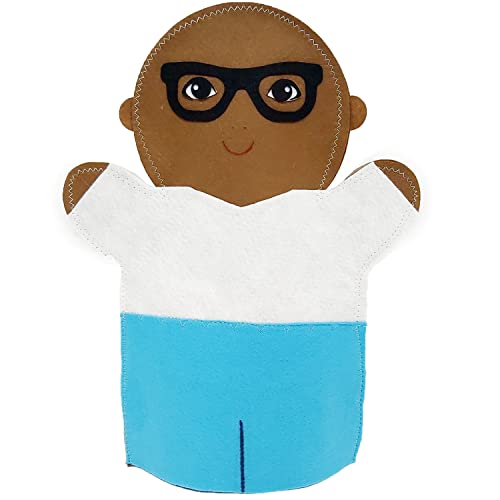 Fantoche - Feltro - Família Afro - Kits e Gifts