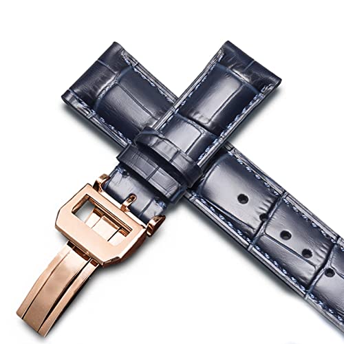 [ȓX] IWC pCbgEHb` |gtB[m |gM[[ Y Xgbv EHb` ANZT[ AU[ voh vxg `F[pEHb`uXbg (Color : Blue-Rosegold Clasp2, Size