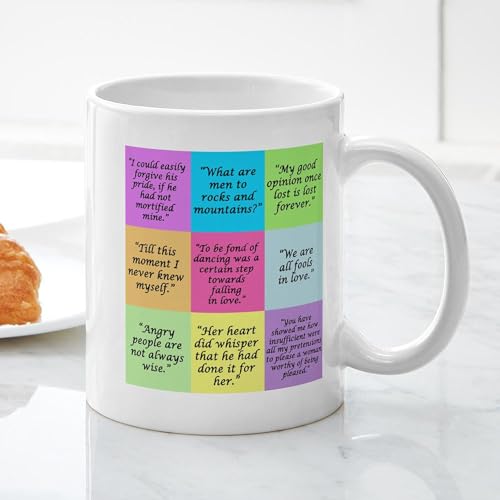 Taza de Cerámica 11 oz con Citas Pride And Prejudice miniatura 5
