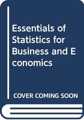 Essentials of Statistics for Business and Econo... 0314092498 Book Cover