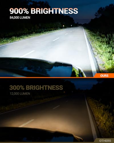 Image of SEALIGHT 9007 HB5 Bulbs, 6500K White, 84,000LM Brightness, Easy 3 Min Plug and Play, IP68 2026 Version 99% Compatibility, Long Lifespan, 2 of PCS