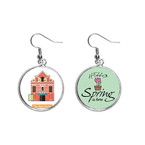 Pendientes de primavera Casa Roja Taiwán el regalo perfecto