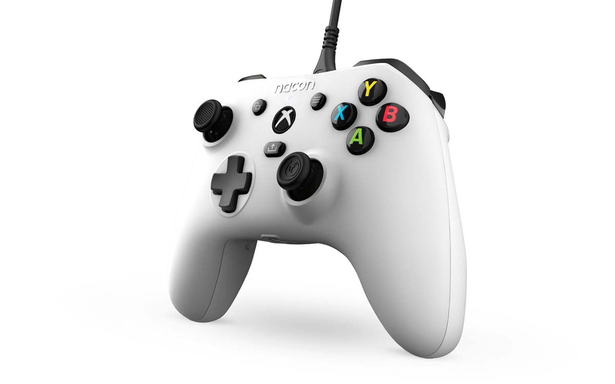 Nacon Manette filaire EVOL-X blanche pour Xbox Series X/S, compatible PC avec un câble détachable de 3 mètres