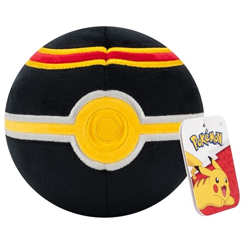 Pokemon 5 Luxury Ball Plush - Officially Licensed - Generation 3 Poke Ball - Authentic Soft Stuffed Pokeball Toy w/Weighted Bottom -Gift for Kids Boys Girls 2+