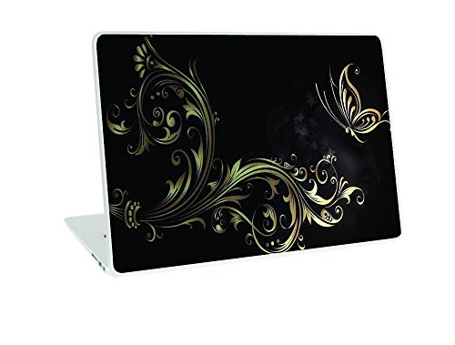 Image of GalaxsiaTM Butterfly D4 Vinyl Laptop Skin /Sticker /Cover /Decal Compatible for Any 15 inch-15.6 inch Inches Laptop (Hp /Dell /Sony /Acer /Lenovo /Asus. Etc) Or Notebook.