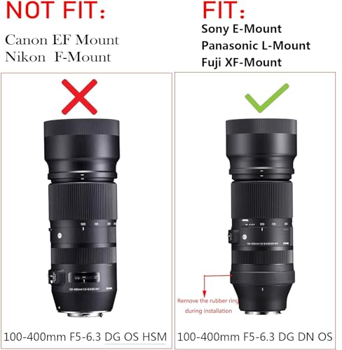 Anillo Adaptador Haoge LMR-SM140S para Lentes Sigma 100-400mm F5-6.3 DG DN OS y Art 105mm F1.4 DG HSM, Montura Arca-Swiss, para Sony E-Mount, L-Mount y Fuji X-Mount miniatura 2