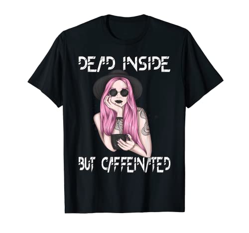 Halloween muerto dentro pero cafeinado Camiseta