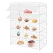 Acrylic Display Case 5 Layer Bakery Pastry Display Case Countertop Dessert Acrylic Display Shelf Donut Cookie Display Cabinet Plastic Case