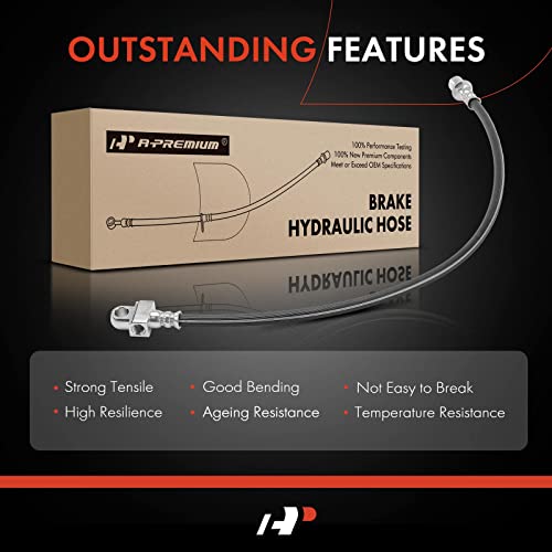A-Premium Rear Center Brake Hydraulic Hose Compatible with Chevy and GMC Models - Silverado Sierra 1500 2500 3500 1500 HD 2500 HD 1500 HD Classic 2500 HD Classic by A-Premium - Used condition - Image 6