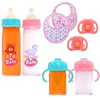 BABY born Accessoriesset - Voor 43cm poppen - Bevat een pop, fles, luier en meere - Gemakkelijk voor kleine handen - Promoot emphatie en sociale vaardigheden - 3 jaar - 832851