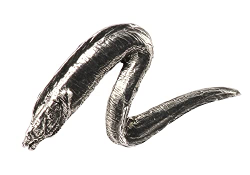 Moray Eel Pewter Pin S102, 1.5", Handmade USA