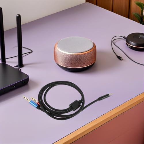 Cable extensor para auriculares estéreo con transmisión sin pérdida para micrófono 6