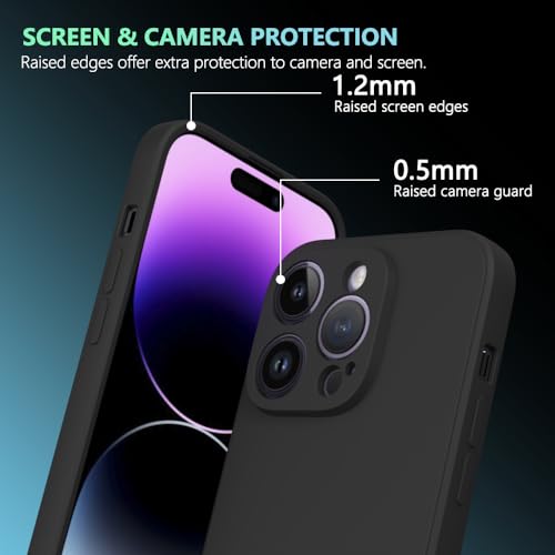 Image of for iPhone 14 Pro Max Case Black, Scratch Resistant with Soft Touch, Slim Thin Phone Cover for iPhone 14 Pro Max 6.7 inch