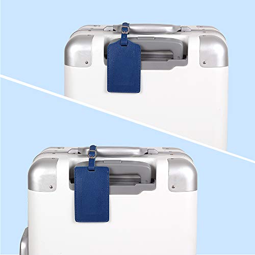 Etichette per bagagli, in microfibra in pelle