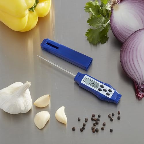 Taylor 9877FDA Compact Waterproof Digital Food Thermometer, 2.81 Inch Stem Length with FDA-Recommended 1.5mm Probe, NSF Certified, Blue by Taylor - Image 2