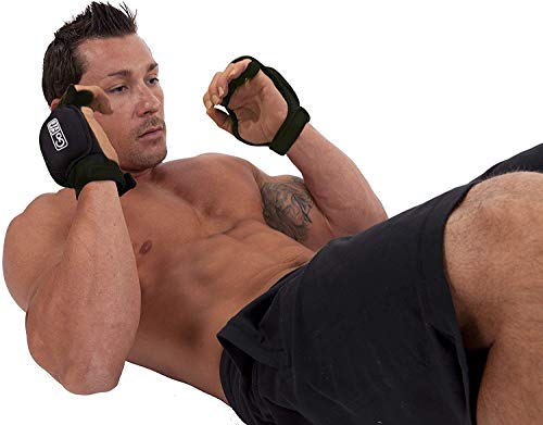 Gofit Weighted Neoprene Aerobic Gloves - One Size, Black, Gf-Wag #TOP3