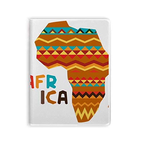 Carnet de notes carte de l'Afrique, cahier souple ligné pour écriture et croquis