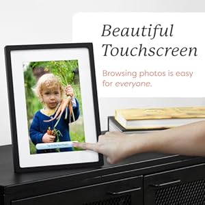 Skylight framewifi digital picture frame customer support touch screen digital photo frame with easy setup photo gifts for parents and grandparents 10 inch black  urban country home decor