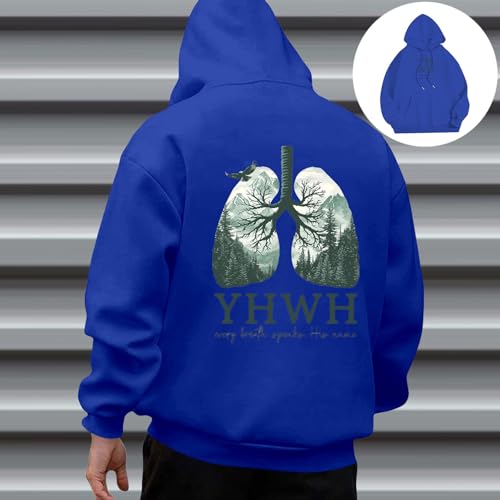 Mens Hoodies Pullover Graphic Print Hoodie Casual Loose Fit Sweatshirt Warm Fleece Hooded Top for Fall Winter3