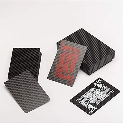 DAYJOY Real 100% Carbon Fiber Poker Cards 54pcs Waterproof Poker Joker Poker Star Playing Cards Package