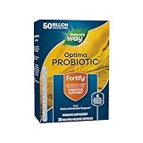 Nature's Way Fortify Optima Probiotic for Men and Women, 50 Billion Live Cultures, 6 Strains, Supports Digestive and Immune Health*, 30 Capsules (Packaging May Vary)