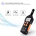 EMF Meter, Electromagnetic Field Radiation Detector 5HZ—3500MHz with 3 Levels Sound-Light Alarm, Digital LCD for Testing Ghost, Magnetic Field, Electric Field Radiation and Ambient Temperature - MET01