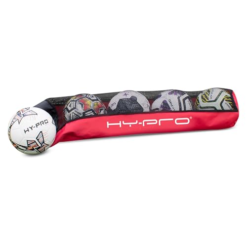 Hy-Pro Bolsa de Tubo Unisex para Adultos, 5 Pelotas, para Entrenamiento de fútbol/Netball