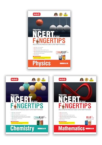 Image of MTG Objective NCERT at your FINGERTIPS Physics, Chemistry & Mathematics For 2025-2026 Exam (Set of 3) - NCERT JEE Trend Indicator, HOTS MCQs, Rank ... | JEE Books (Based on NCERT Pattern)