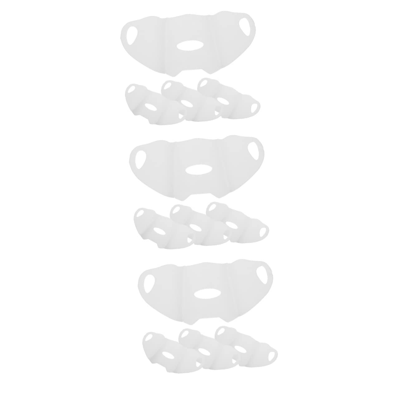 INOOMP 12 Pz Maschera Per Il Viso in Gel Maschera Gel Per Il Viso Copertura Per La Protezione Del Viso Prodotti Skincare Viso Tessuto Elastico Luce Ultravioletta Golf