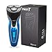 Produktbild MAX-T USB Rasierer für Herren, Nass und Trocken Wiederaufladbar und Kabellos, IPX7 Wasserdicht, Großartige Geschenkartikel, Blau, Schwarz