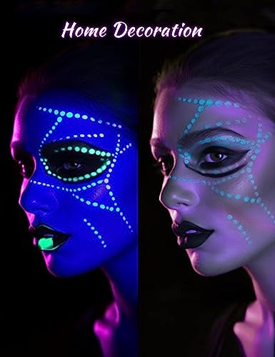 Image of L LOHAS LED UV Black Light Bulbs, Halloween 12W A19 UV Blacklight