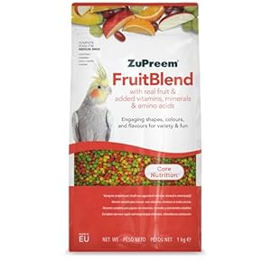 Zupreem Fruitblend Complete Bird Food for Medium Birds 1kg