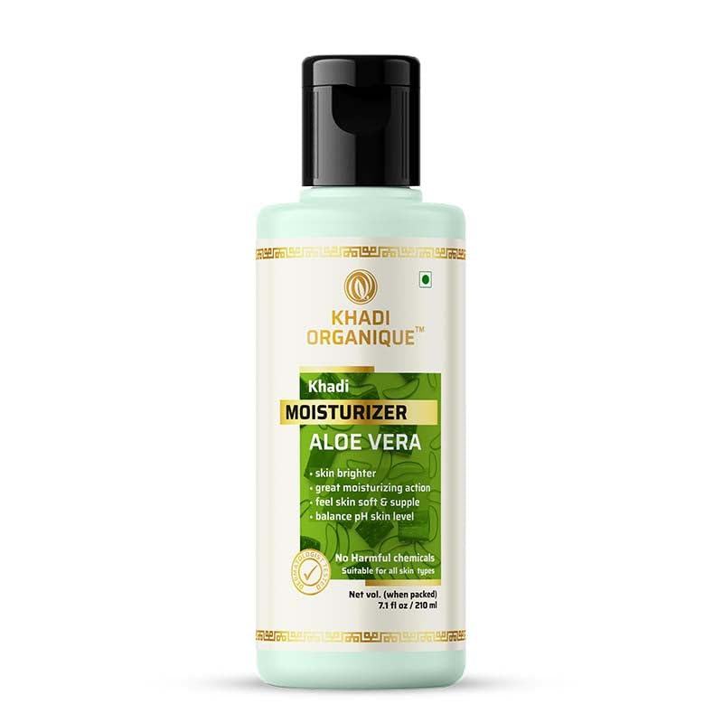 Image of Khadi Organique Aloevera Moisturizer Suitable For All Skin Types - 210 ml (Pack of 1)