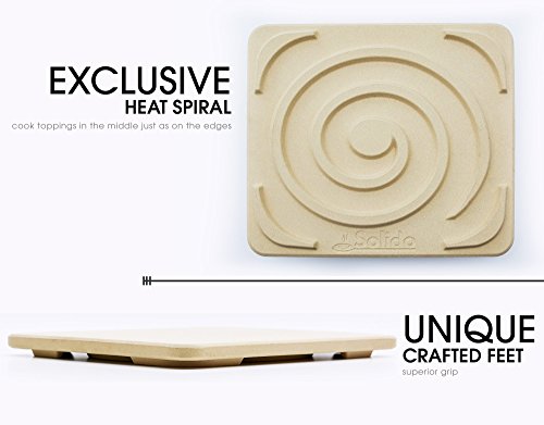 #1 Pizza Stone - Baking Stone. Solido Rectangular 14"X16" - Perfect For Oven, Bbq And Grill #TOP4