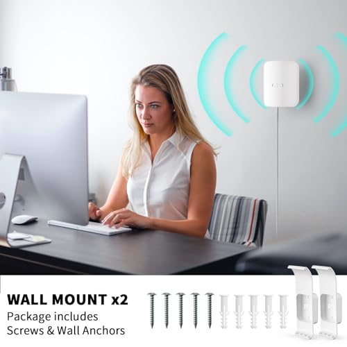 Image of eero Pro 7 Wall Mount, Router Bracket Holder Only Compatible with eero Pro 7 Tri-Band Mesh Wi-Fi 7 Extender, No Messy Wires (2 Pack)