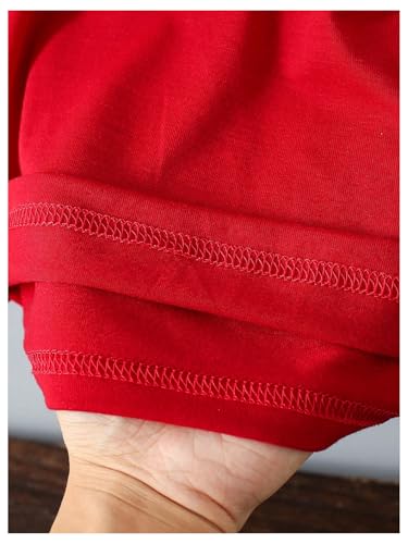 SweatyRocks Girl's Heart Graphic Tees Crew Neck Short Sleeve T Shirts Summer Tops4