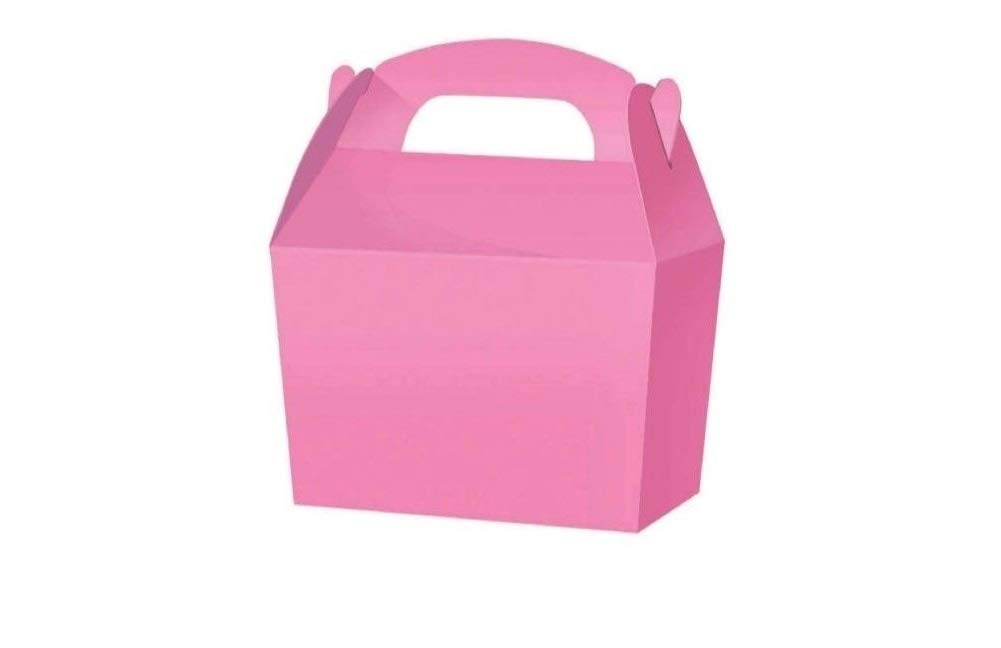 Playwrite Pink Treat Boxes - Wedding Favour Cupcake Gift Party Box - Choose From 13 Colours (20, )