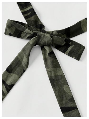 SOLY HUX Girl's Floral Print Halter Crop Top Tie Backless Ribbed Slim Fit Summer Camisole3