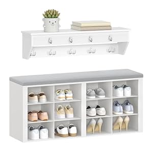 Hzuaneri Garderobe mit Sitzbank HT24903GY