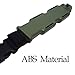 Toonol Tactical Rubber Knife Military Training Dagger Cosplay Funning War Game Knife Props Blade Rubber Fake Knives with Scabbard/Sheath (Army Green)